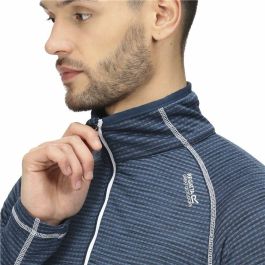 Camiseta de Manga Larga Hombre Regatta Yonder Half-Zip Azul oscuro