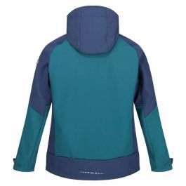 Chaqueta Deportiva para Hombre Regatta Hewitts VII Azul Verde Capucha