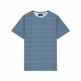Camiseta de Manga Corta Lyle & Scott V1-Breton Stripe Azul Hombre