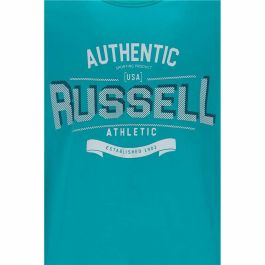 Camiseta de Manga Corta Hombre Russell Athletic Amt A30081 Aguamarina L