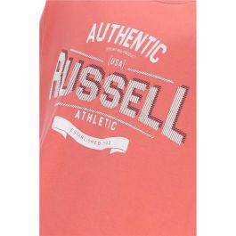 Camiseta de Manga Corta Hombre Russell Athletic Amt A30081 Naranja Coral