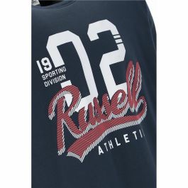 Camiseta de Manga Corta Hombre Russell Athletic Amt A30101 Azul oscuro