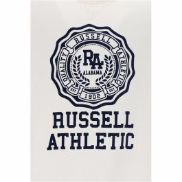 Sudadera sin Capucha Hombre Russell Athletic Ath Rose Blanco