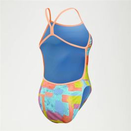 Bañador Mujer Speedo Speedo Allover Digital V-Back Azul