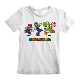 Camiseta de Manga Corta Infantil Super Mario Running Pose Blanco Precio: 13.95000046. SKU: D0800457
