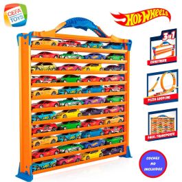 Maletin portacoches hot wheels 3 en 1. guarda 44 coches, con rampas y loop (autos no inlcuidos)30x27x6 cm Precio: 24.9986. SKU: B15D3P7XW7