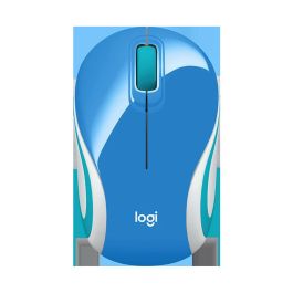 Ratón Inalámbrico Óptico Logitech LGT-M187BU Azul 1000 dpi