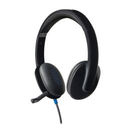 Auriculares Logitech H540/ con Micrófono/ USB/ Negros