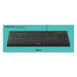 Logitech K280e Corded Keyboard, USB, 930g, US, Black Logitech K280e Corded Keyboard, USB, 930g, US, Black