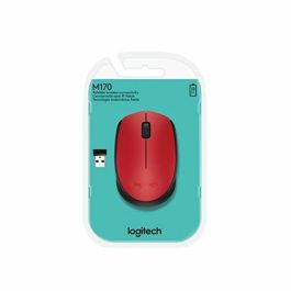 Ratón Inalámbrico Logitech M171/ Hasta 1000 DPI/ Rojo