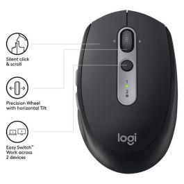Logitech M590 Ratón Inalámbrico Multi-Device Silent Óptico Bluetooth Grafito para PC/portátil Oficina