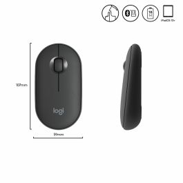 Ratón Inalámbrico Logitech Pebble M350 Wireless Mouse Negro