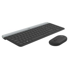 Logitech - MK470 Ultra-Slim Wireless Keyboard + Mouse y Silent Wireless System - Diseño compacto y plano - Receptor USB de 2,4 GHz