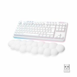 Logitech G - Teclado para juegos - G715 Mecánico inalámbrico táctil (GX Brown) con reposamuñecas - Niebla blanca Precio: 255.91499937080002. SKU: S7178483