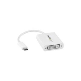 Adaptador USB C a DVI Startech CDP2DVIW Blanco