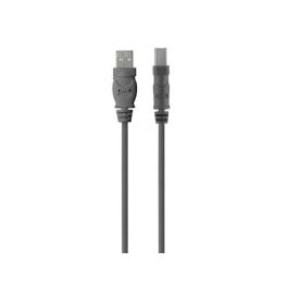 Cable USB 2.0 Belkin F3U154BT3M Impresora 3 m Negro Gris