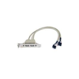 Cables Ordenador - Movilidad Startech Cabezal Bracket Perfil Bajo 2 Puert