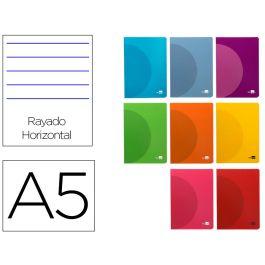 Libreta Liderpapel 360 Tapa De Plastico A5 48 Hojas 90 gr-M2 Horizontal Con Margen Colores Surtidos 8 unidades Precio: 13.6900005. SKU: B18C38TRMS