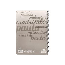 Cuaderno Espiral Liderpapel Cuarto Pautaguia Tapa Blanda 40H 75 gr Cuadro Pautado 4 mm Colores Surtidos