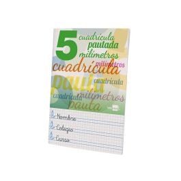 Libreta Liderpapel Pautaguia Tapa Cartoncillo 32 Hojas Din A5 70 gr Cuadriculado Pautado 5 mm