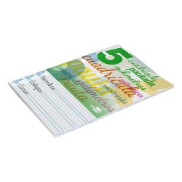 Libreta Liderpapel Pautaguia Tapa Cartoncillo 32 Hojas Din A5 70 gr Cuadriculado Pautado 5 mm