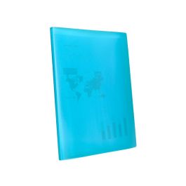 Carpeta Liderpapel Escaparate 47042 20 Fundas Polipropileno Din A4 Azul Translucido