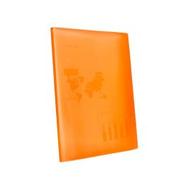 Carpeta Liderpapel Escaparate 47041 20 Fundas Polipropileno Traslucida Din A4 Naranja Frosty