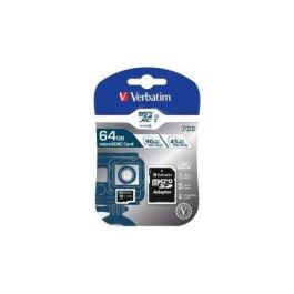 Verbatim 64GB Pro MicroXC 90MB/s Adaptador SD - Tarjeta de Memoria MicroSDXC Clase 10 UHS, Negra Precio: 21.99000034. SKU: B12VQ8YMGM