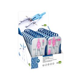 Compas Liderpapel Con Adapatador Alargadera Y Mango Extra Soft Expositor De 16 Estuches 2 Modelos