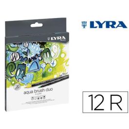 Rotulador Lyra Aqua Brush Duo Caja De 12 Colores Precio: 27.50000033. SKU: B13PVLS84T