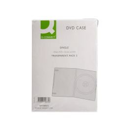 Caja Dvd Q-Connect Transparente Pack De 5 Unidades