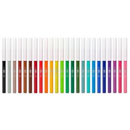 Rotulador Liderpapel Slim Caja De 24 Unidades Colores Surtidos