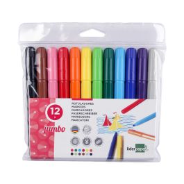 Rotulador Liderpapel Jumbo Caja De 12 Unidades Colores Surtidos