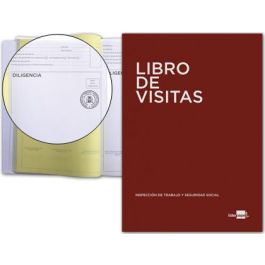 Libro Liderpapel Din A4 100 H Registro De Visitas De La Inspeccion De Trabajo