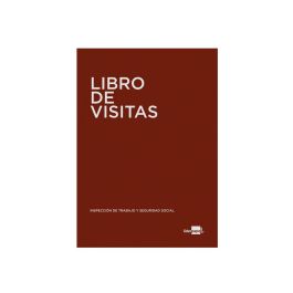 Libro Liderpapel Din A4 100 H Registro De Visitas De La Inspeccion De Trabajo