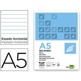 Recambio Liderpapel A5 120 Hojas 80 gr-M2 Horizontal Sin Margen 6 Taladros Bandas De 5 Colores Precio: 2.50000036. SKU: B1HNXV6ZCA