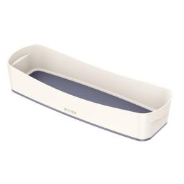 Leitz Bandeja Organizadora MyBox Wow, para escritorio o cajón, Blanco-Gris, 307x105x55 mm, para bolígrafos y objetos pequeños Precio: 9.68999944. SKU: B14ZTQN2K2