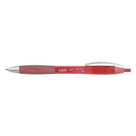 Boligrafo Bic Atlantis Rojo Retractil Tinta Gel Punta 1 mm 12 unidades