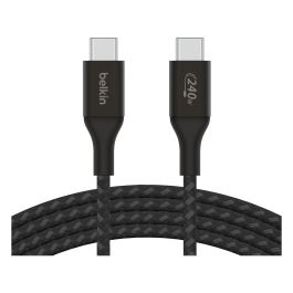 Belkin CAB015bt1MBK Cable USB-C a USB-C, 240W, 1m, Negro, Carga Rápida