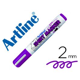 Rotulador Artline Camiseta Ekt-2 Violeta Punta Redonda 2 mm Para Uso En Camisetas 4 unidades