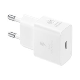 Samsung EP-2510XWEGEU Cargador USB Tipo C de 25W Carga Súper Rápida GaN Blanco