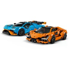 LEGO 77238 Lamborghini Revuelto y Huracán STO – Pack Doble de Coches de Juguete de Carreras para Construir
