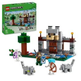 LEGO 21261 Minecraft Fortaleza del Lobo - Set de Construcción y Juego de Exploración con Esqueletos