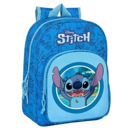 Mochila Escolar Stitch Azul 26 x 34 x 11 cm