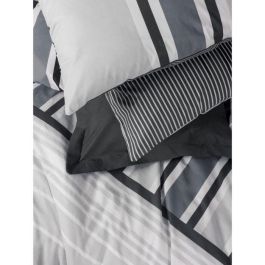 ASI8684283035953 - Juego de Cama 1 Funda Nórdica 220x240 cm y 2 Fundas Almohada 60x60 cm 100% Algodón Antracita ASI8684283035953 - Juego de Cama 1 Funda Nórdica 220x240 cm y 2 Fundas Almohada 60x60 cm 100% Algodón Antracita