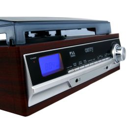 Camry Tocadiscos CR 1113 con Radio PLL y Altavoces Incorporados, Color Madera, 33 x 32 x 15 cm