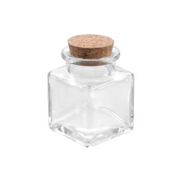 Tarrito de vidrio con tapón de corcho 50 ml - La Mediterranea (36 Unidades) Tarrito de vidrio con tapón de corcho 50 ml - La Mediterranea (36 Unidades)