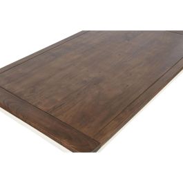 DKD Home Decor Mesa Comedor Tradicional Crema Marron 90 x 76 x 160 cm