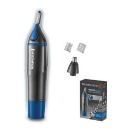 Remington NE3850 Recortador Facial Nariz Oídos y Cejas Nano Series Active BladeClean Antimicrobiano a Pilas 3 Accesorios Resistente Agua
