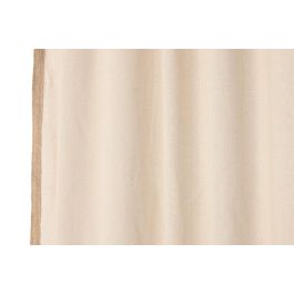 DKD Home Decor Cortina Cottage de Algodón y Yute Natural 260 x 140 cm (2 Unidades)